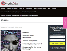 Tablet Screenshot of angelacaine.com